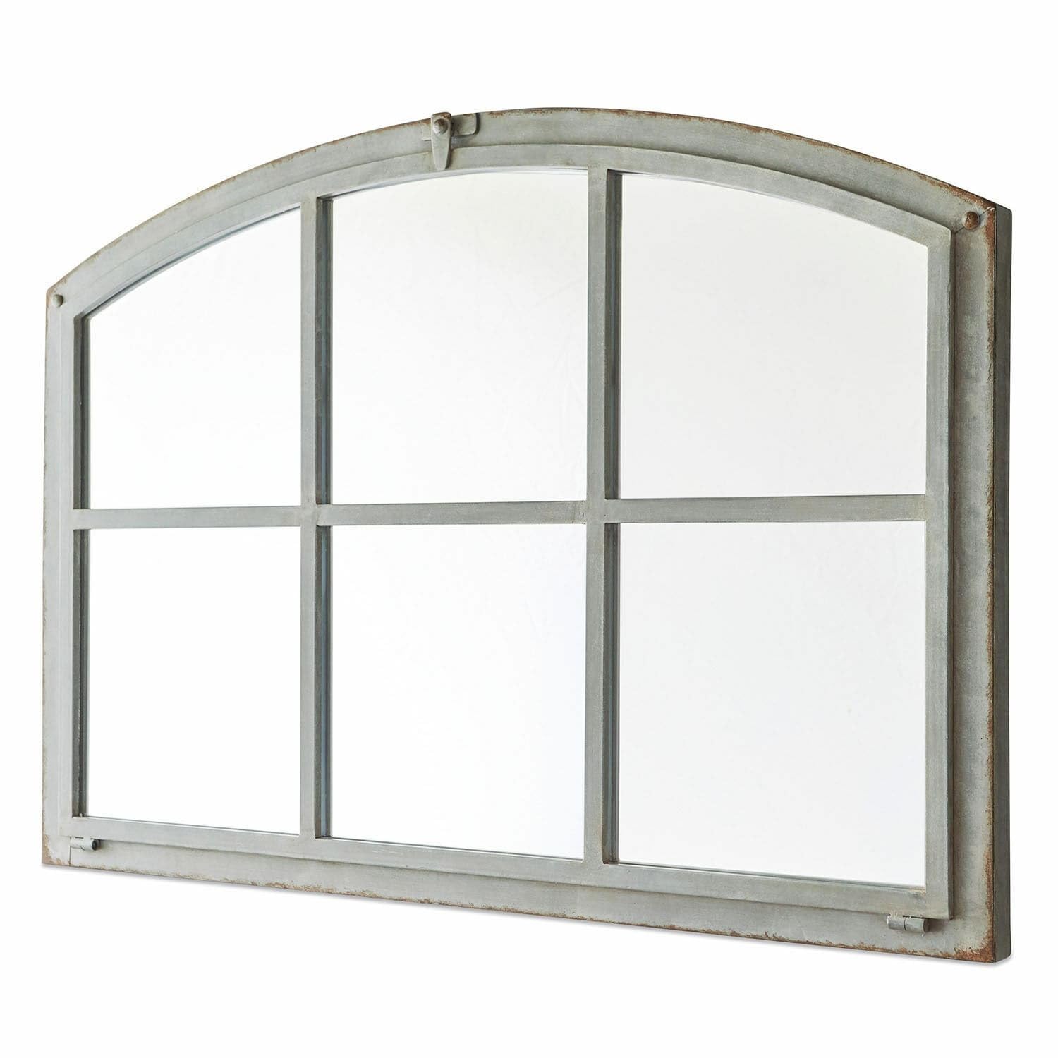 Loberon Spiegel Bayaert, Luxuriöse Nostalgie, Erinnert an Historische Fenster, Antik-Finish, Wohn-Accessoire, Eisen, Spiegelglas, antikgrau | Luxuriöse Nostalgie, Erinnert an Historische Fenster, Antik-Finish, Wohn-Accessoire, Eisen, Spiegelglas