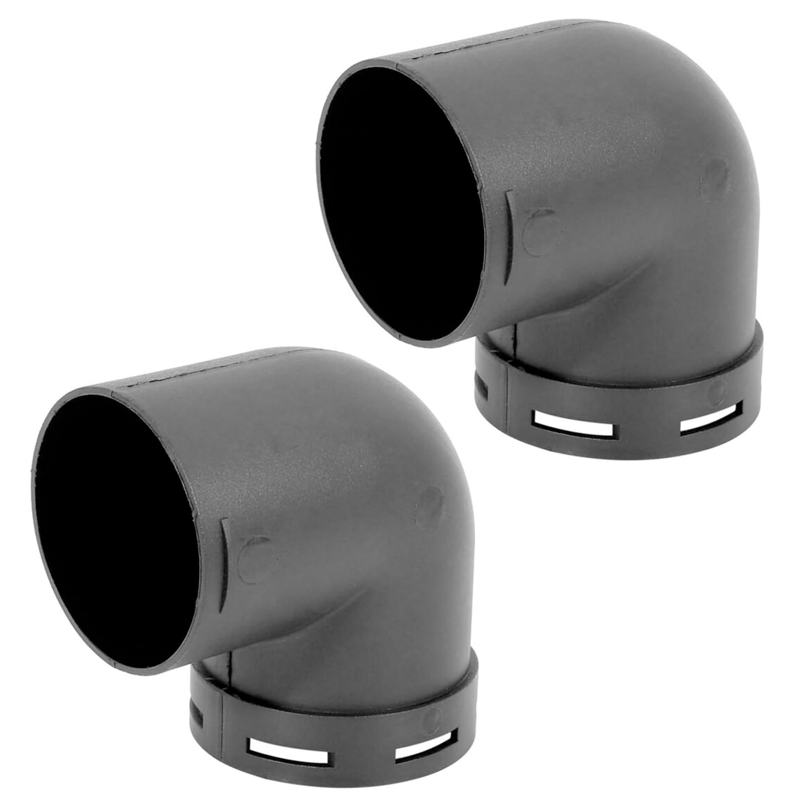 Diesel Heater 90 Degree Elbow Car Air Diesel Heater Duct Car Heater Warm Air Ducting Pipe Elbow Outlet Double Connector 2.36'' 60mm OD Black (Set Of 2 3 Inch Duct Elbow
