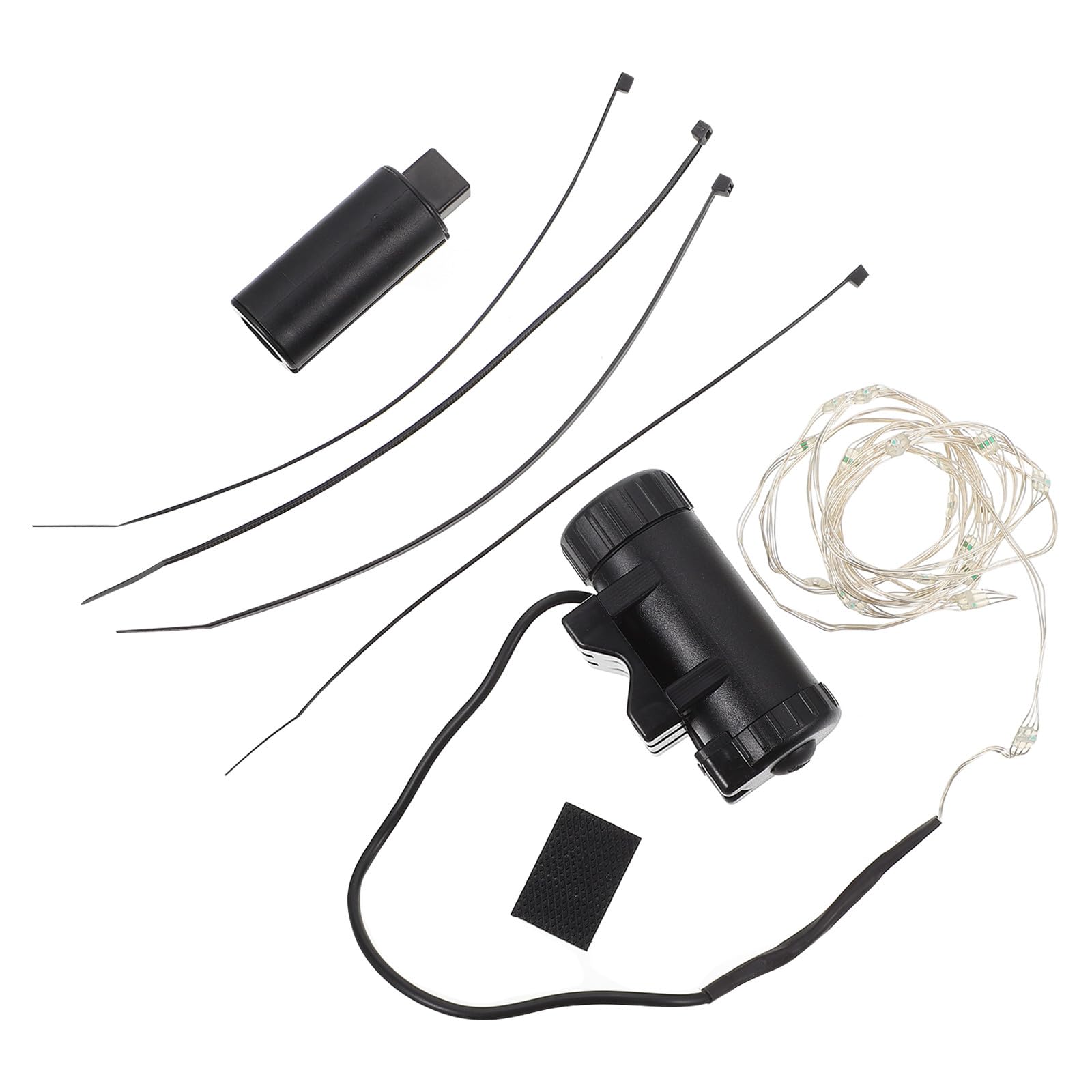 Toyvian Luce per Bicicletta Davanti Leggero Riflessivo Guidato Posteriore Parlato Ricaricabile Ciclismo a LED per Ruote Bici Lampada LED Ruota Bici Lampada a Raggi Nero ABS