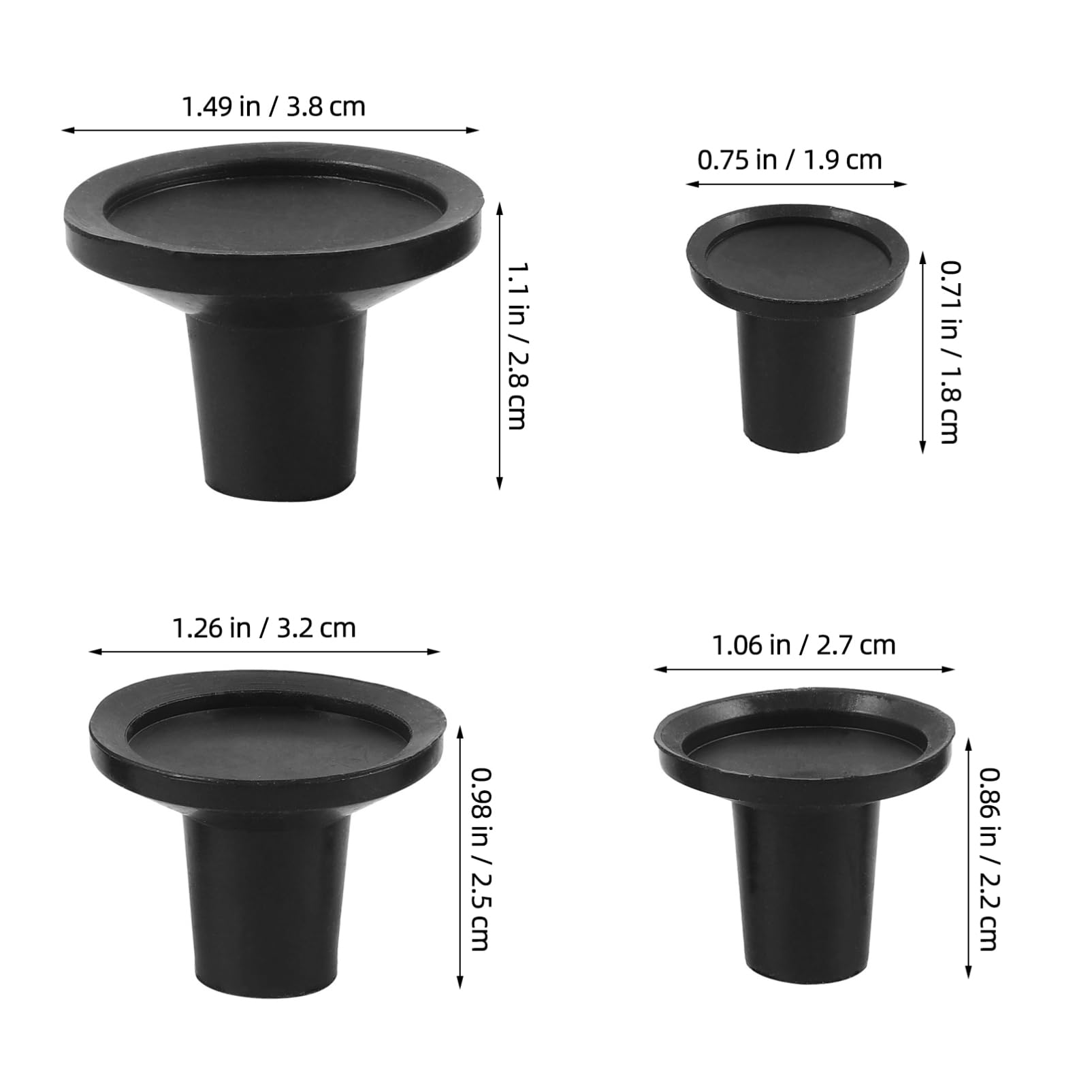 Cabilock 4pcs Valve Lapper Tool Suction Plates Durable Grinding Suckers for Automotive Motorcycle Engine Valves Repair Easy Control Comfortable Use