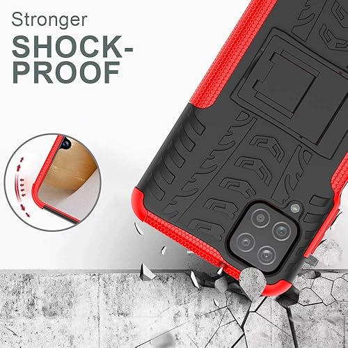 Miniatura 2 de Funda para teléfono Galaxy A12, funda para teléfono Samsung A12 con protector de pantalla, protector de silicona a prueba de golpes con función