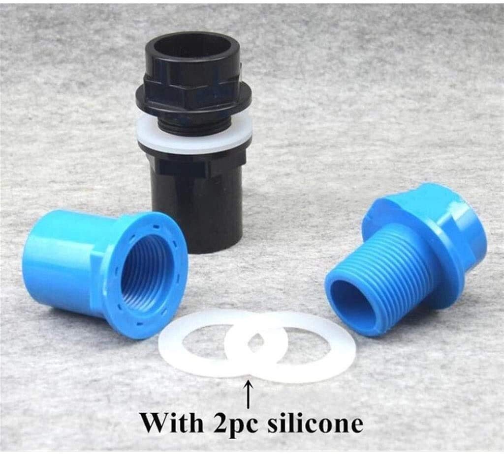 Raccordi filettati 20-50mm Connettori per tubi in PVC Addensare Connettore per tubo di drenaggio per acquario, Scarico da giardino Adattatore per tubo in UPVC Raccordi per tubi di alimentazione dell'a