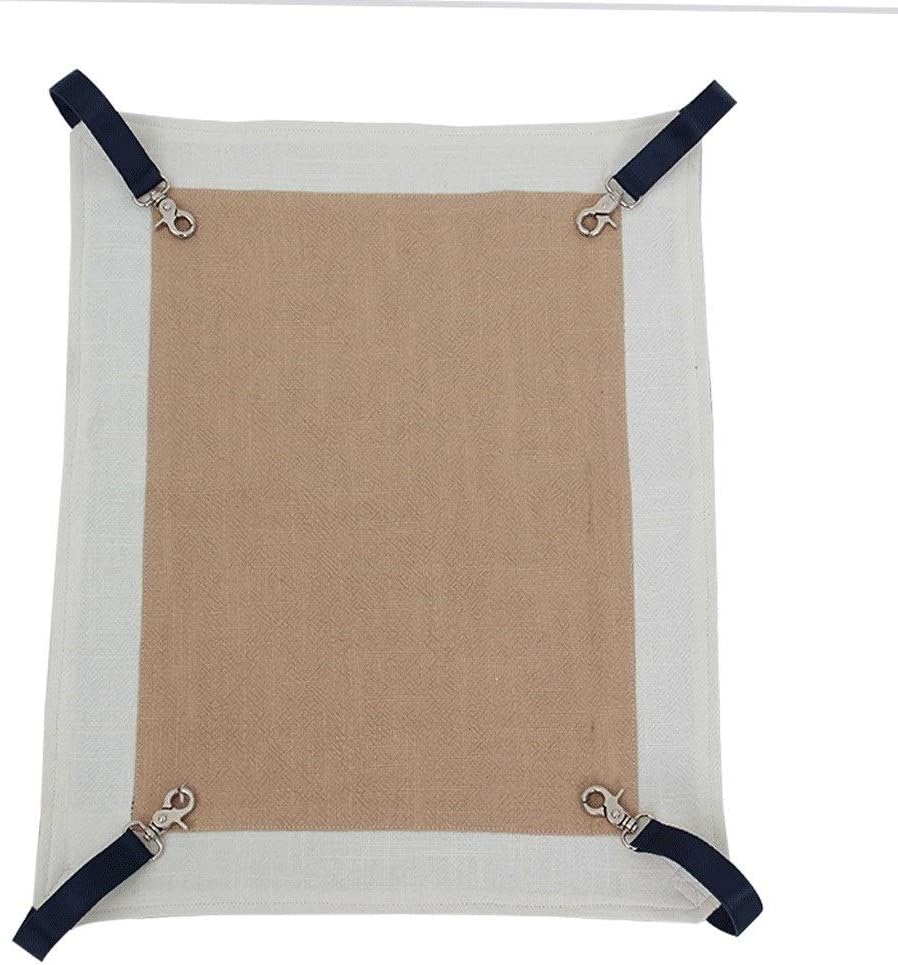Pet Hammock Pet Cat Hammock Denim Cotton and Linen Double-Sided Hammock Small Animal Sleep Cat Bunny Soft and Comfortable Pet Bed Pet Beds (Color : A) (B)