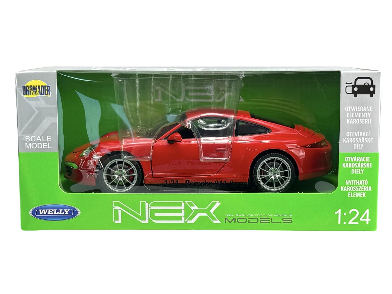 Porsche 911 (991) Carrera S, rot, Modellauto, Fertigmodell, Welly