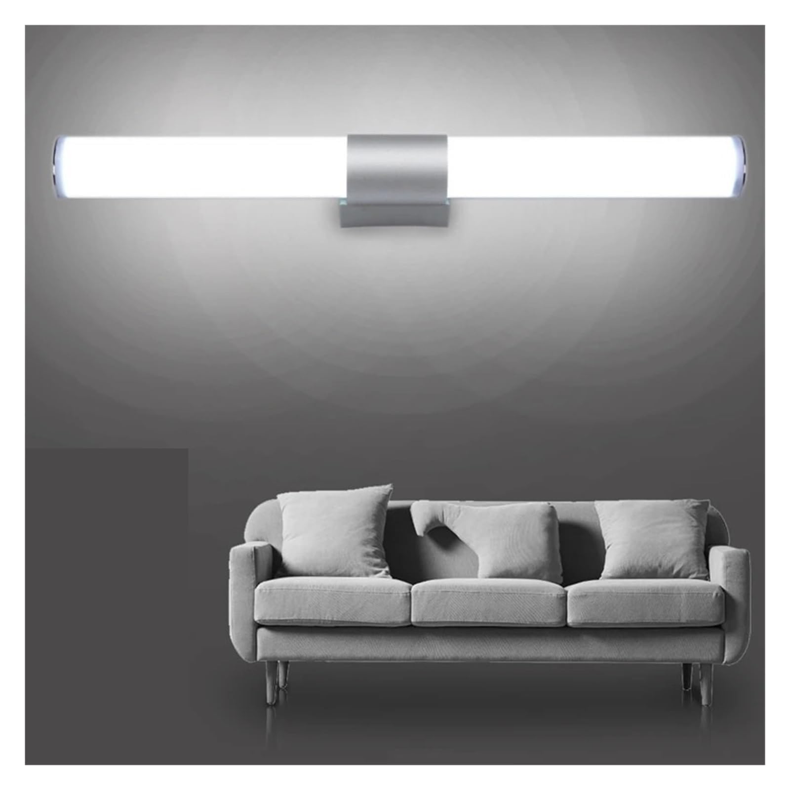 Moderne lampade da parete a LED, luci a specchio for il trucco a LED, strisce lunghe super luminose, decorazioni for interni for bagno, camera da letto Flessibile(Cold White,40CM)