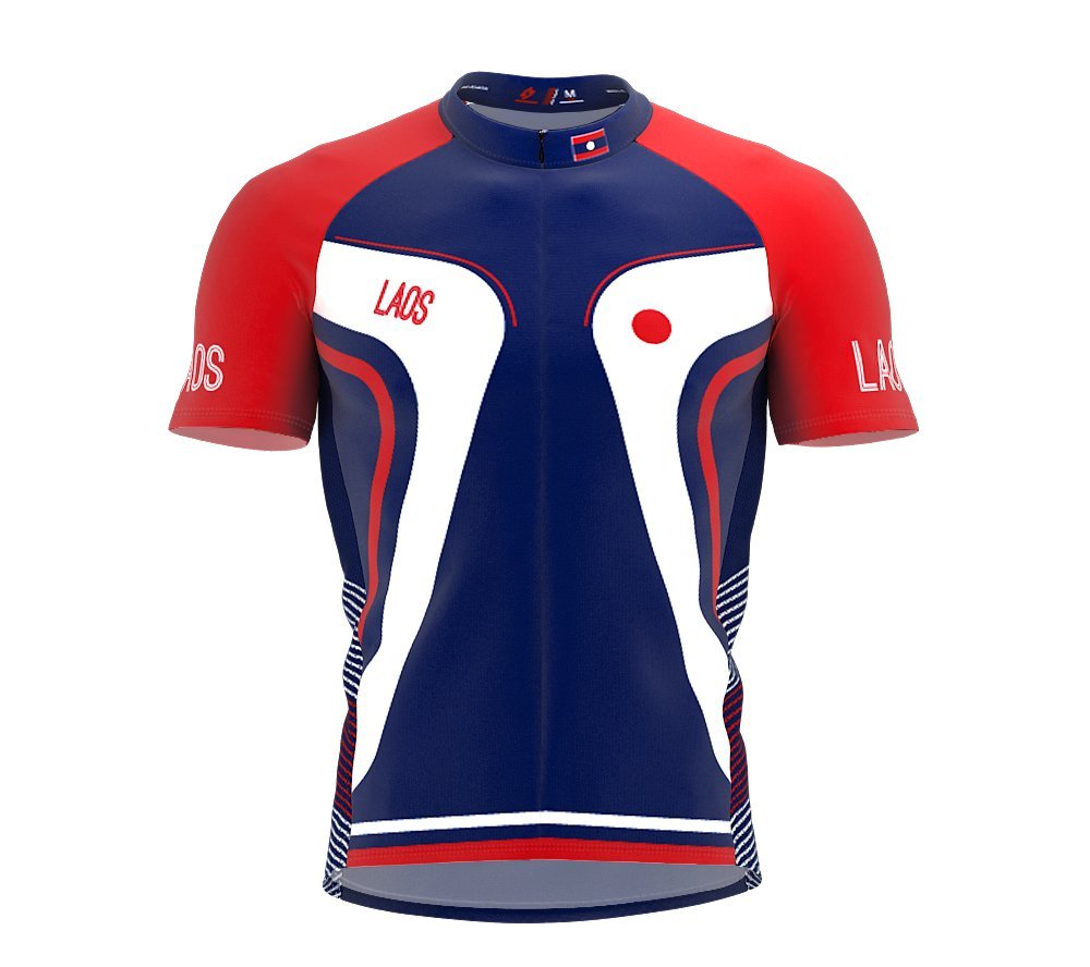 ScudoPro Laos Full Zipper Bike Short Sleeve Cycling Jersey for Women - Size 3XL Multicolored