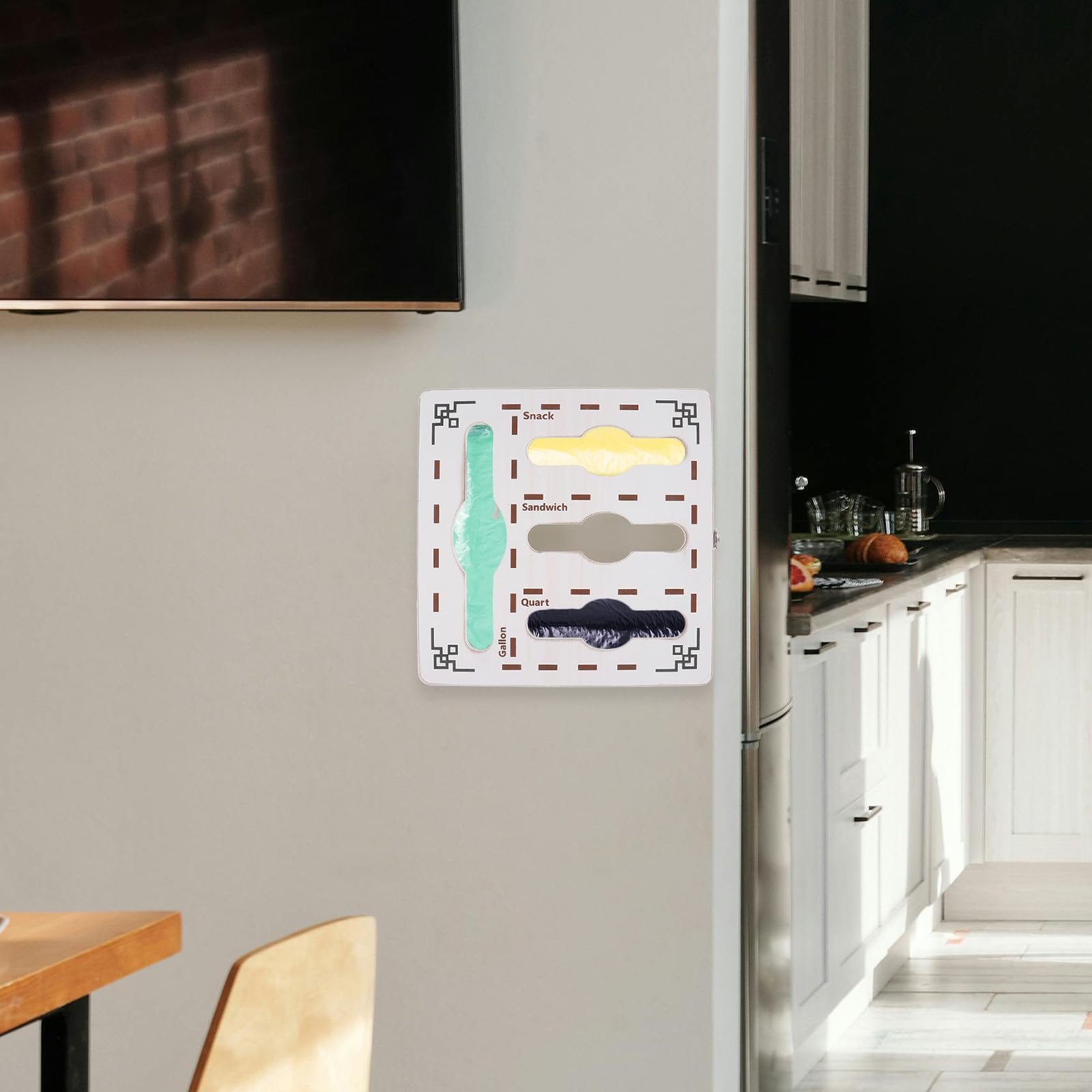 ifundom Organizzatore per Sacchetti per Panini in Legno Bianco da Cucina