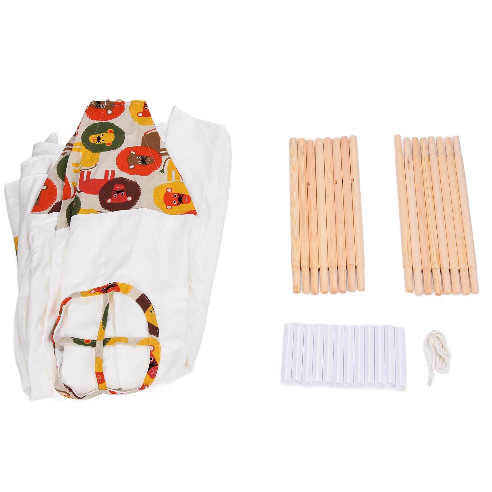Tienda de Campaña para Niños con Diseño de Animales de Dibujos Animados, Tienda de Juegos Interior y Exterior para Niños para Juegos Creativos, para Mayores de 3 Años, Material de Algodón