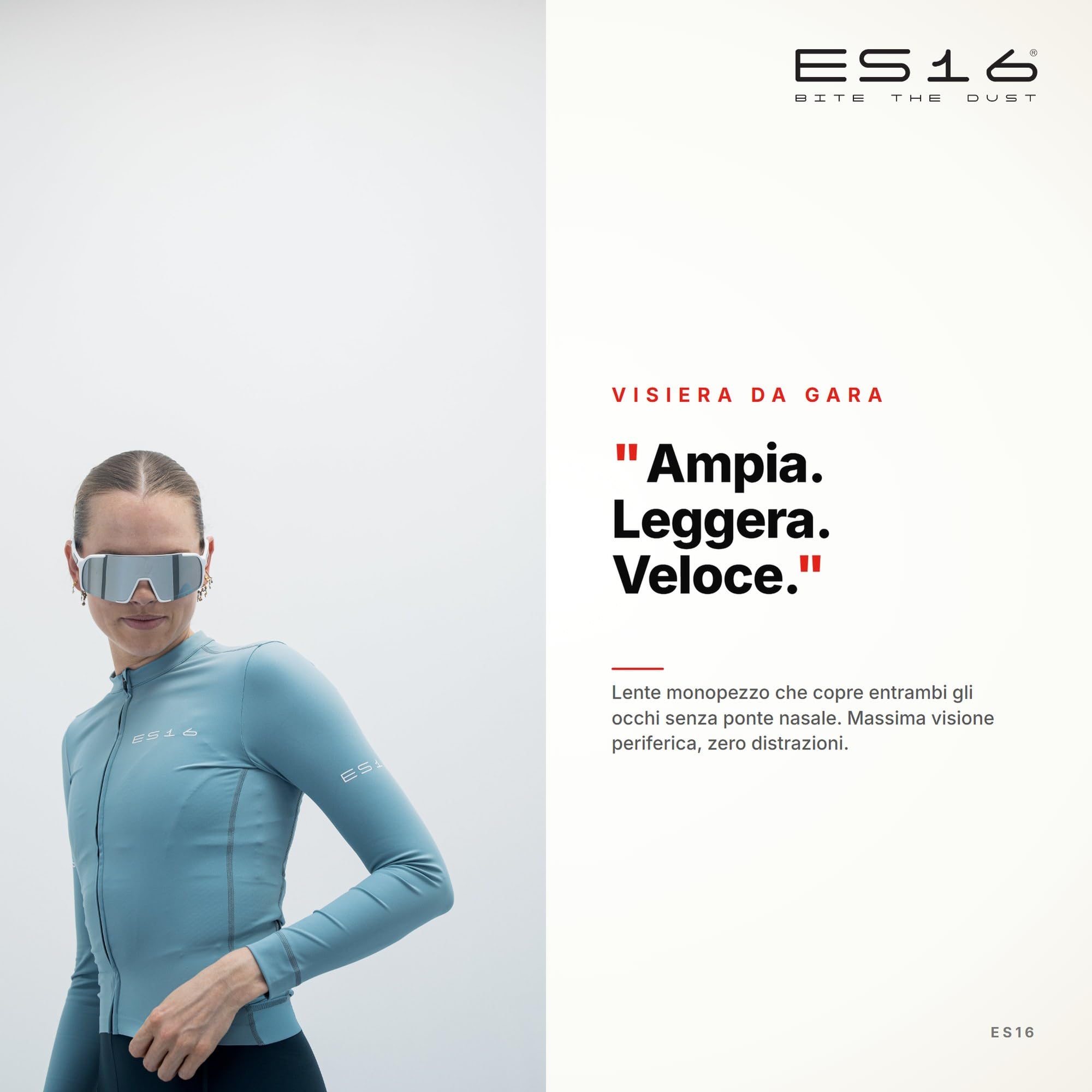 Enzo Occhiali Sportivi da Ciclismo | 3 Lenti Intercambiabili Incluse | Protezione UV Wraparound | Occhiali per Bici da Corsa MTB e Triathlon