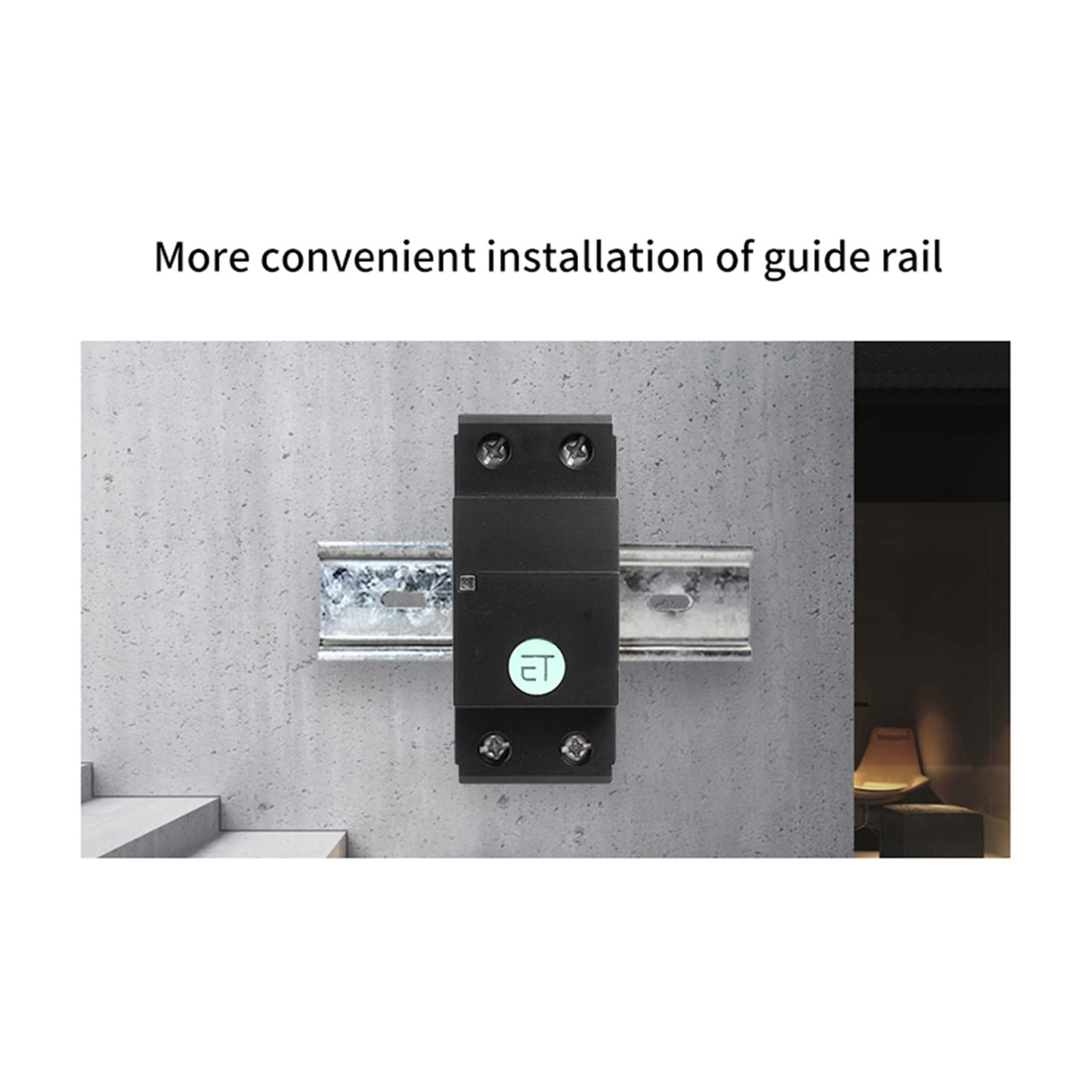 Monitor de energía del medidor inteligente, TUYA Mono Fase 63A DIN RAIL WIFI Monitor de consumo de energía del medidor de energía inteligente Monitor de consumo de energía KWH METER WATTMETER 50 / 60H