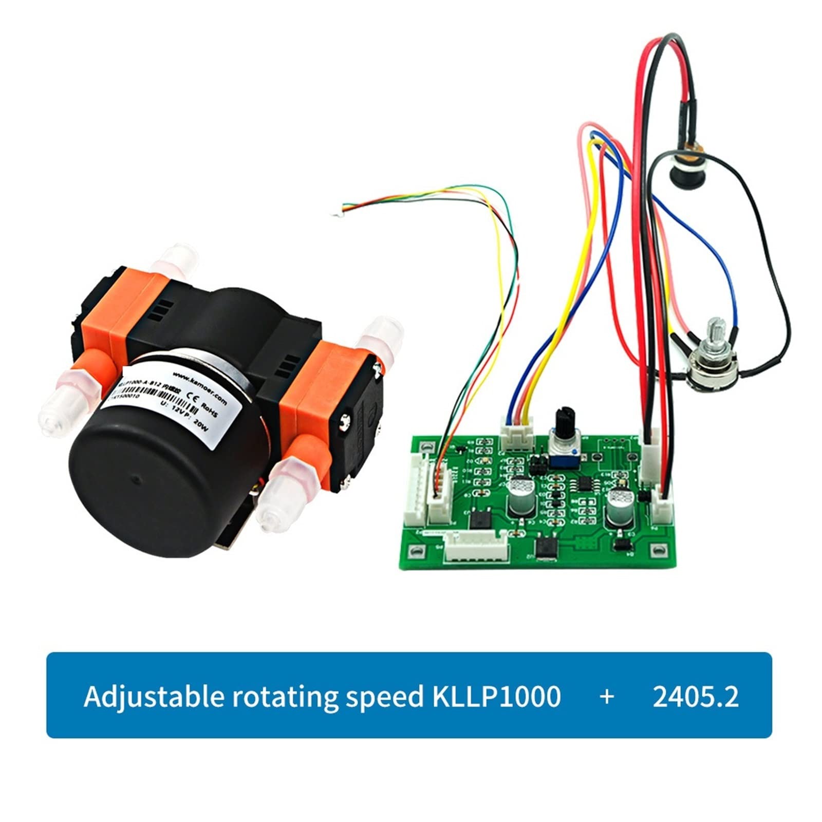KLLP1000 BLDC 12V/24V pompa a membrana a lunga durata 6000H for analisi di laboratorio, strumenti medici e industria di riempimento(Kllp1000-e-c-b24)