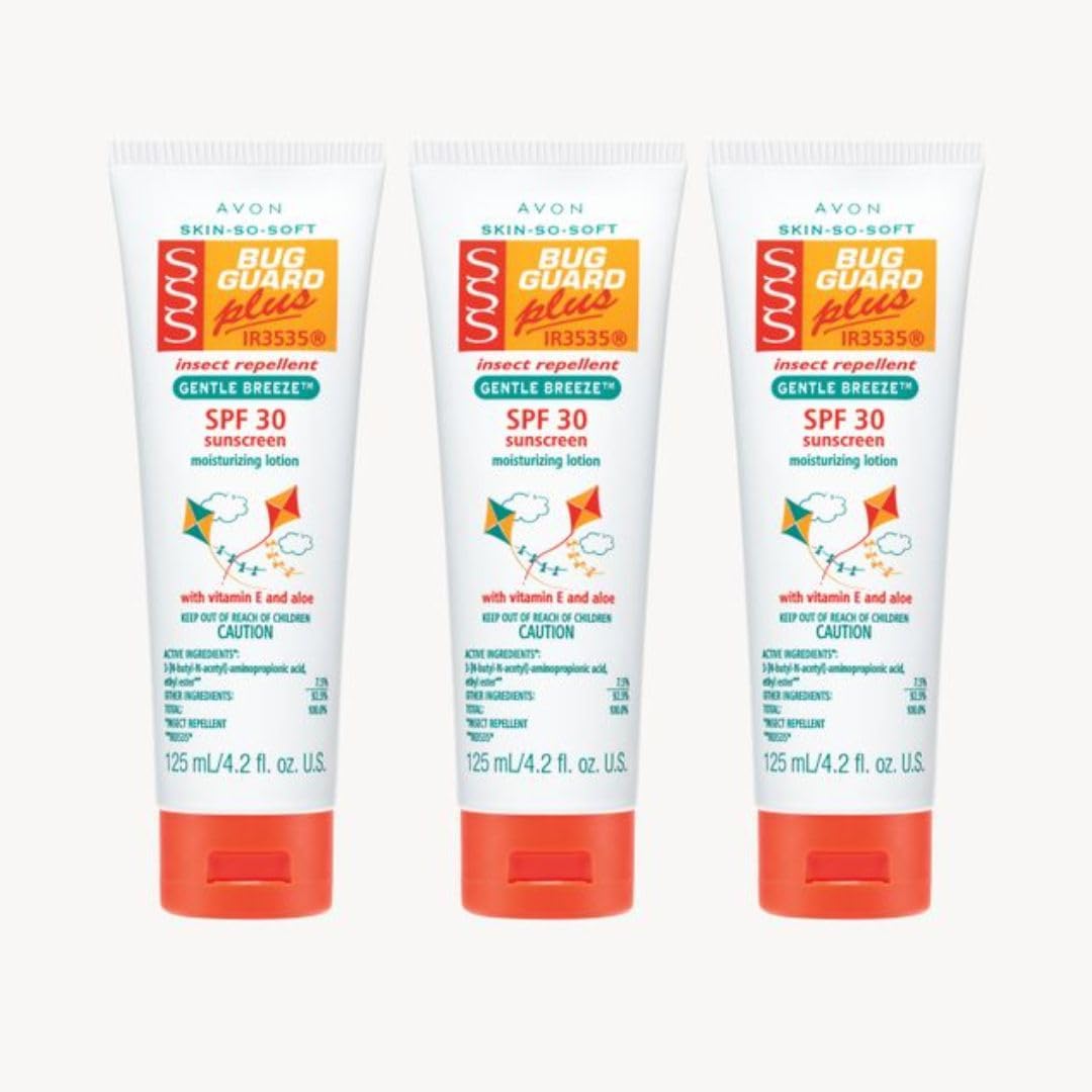 Avon Skin-So-Soft Bug Guard Plus IR3535 SPF 30 Lotions, 4.2 Fl Oz (Pack of 3)