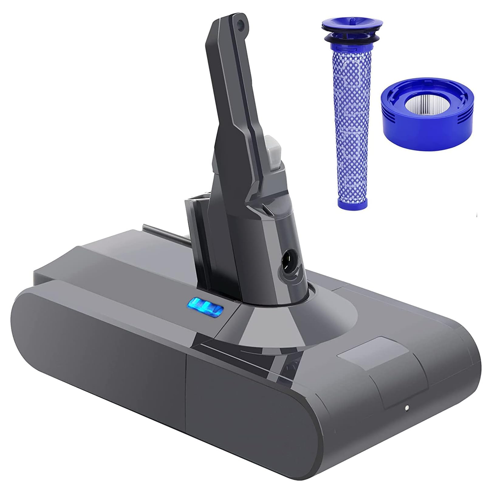 Bonacell Replacement for Dyson V8 Battery 5.0Ah Li-ION Compatible with 215681 967834-05 SV10 V8 Absolute V8 Animal V8 Motorhead V8 Fluffy V8 Carbon Fiber Cord-Free Handheld Vacuum