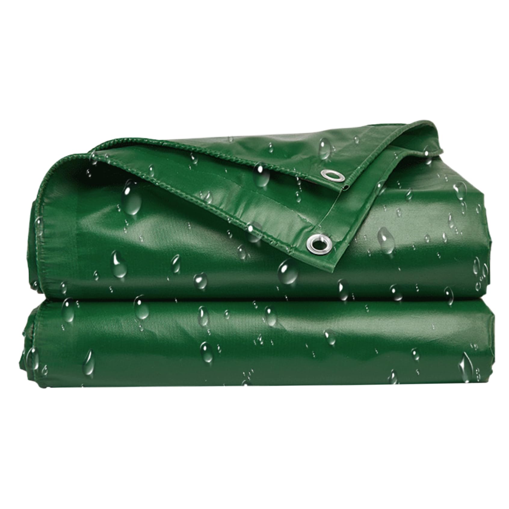Tarp 7x7ft PVC Coated Waterproof Tarpaulin Large Tear-Resistant Heavy Duty Tarp with Grommet UV Protection Temperature Resistant Outdoor for Tent Canopy