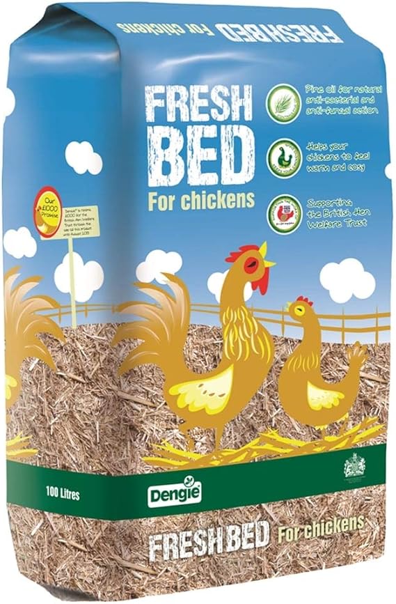 Dengie Fresh Bed For Chickens 100 litre, Chicken bedding Amazon.co.uk