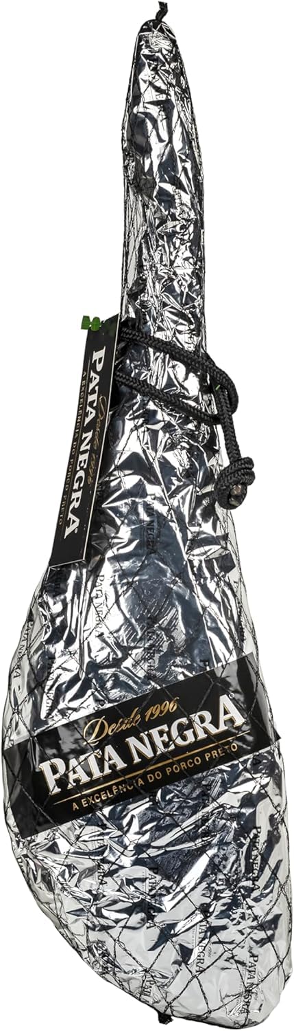 Jambon ibérique noir Pata Negra ±7 kg – Jambon entier avec os pour les gourmets – Spécialité ibérique traditionnelle séchée à l'air libre