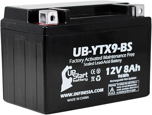 BateríaGenerador de recambio para tractor Honda EU3000 2011, sin mantenimiento, de fábrica, 12V, 8Ah, UB-YTX9-BS