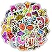 Vinyl Horror Stickers Pack - 50 Scary Decals for Laptop, Ipad, Car, Luggage, Water Bottle, Helmet