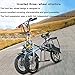 LHLCG Scooter for Adult Bicicleta eléctrica Plegable de Tres Ruedas - Aleación...