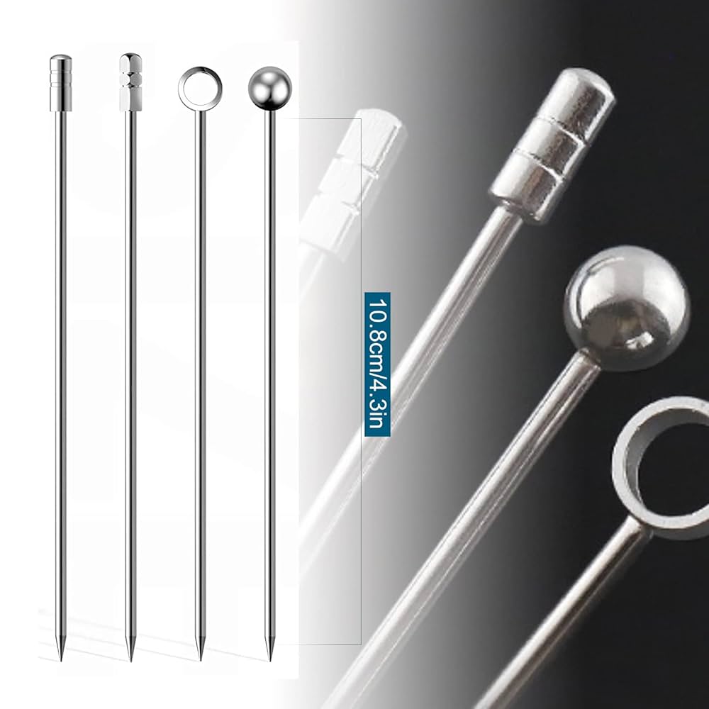 Amazon | カクテルピック ステンレス 16本セット オードブルピン