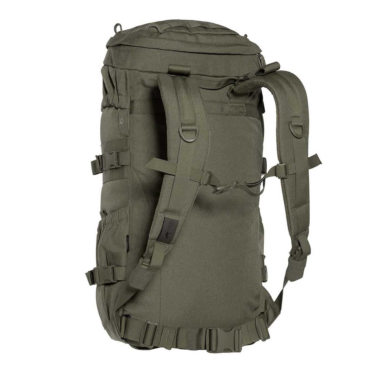 TACWRK x Tasmanian Tiger TT MIL OPS Pack 30 + TACWRK Fun Patch – pakiet z opcjonalnym TT Raincover S Molle plecak turystyczny męski o pojemności 30 litrów, do użytku na zewnątrz, do użytku na świeżym