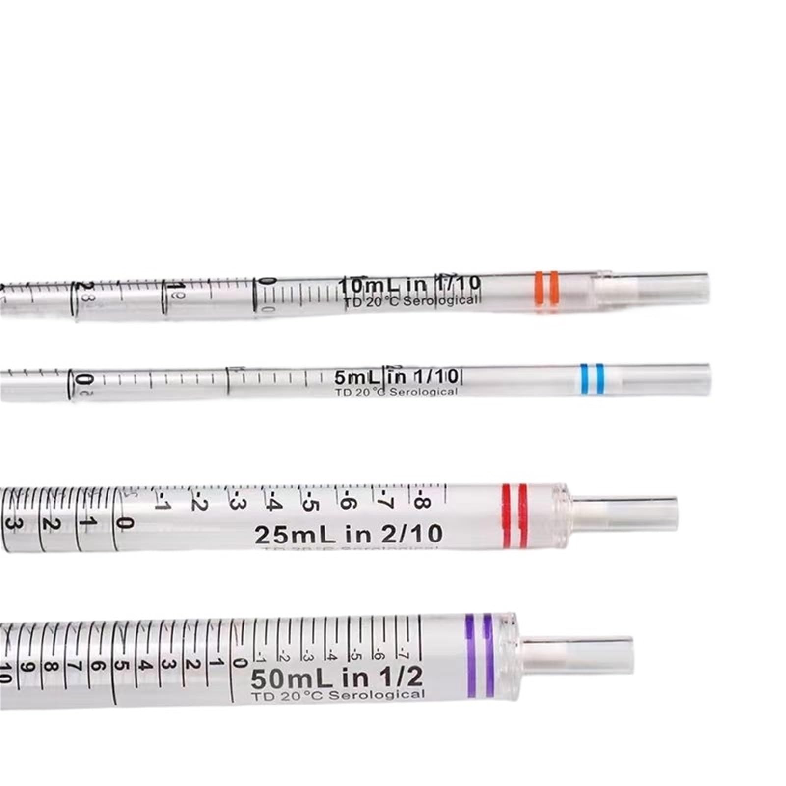 20 teile/los Serologische Einwegpipetten Ansaugpipetten Sterile Unabhängige Verpackung(50mL) | 50mL