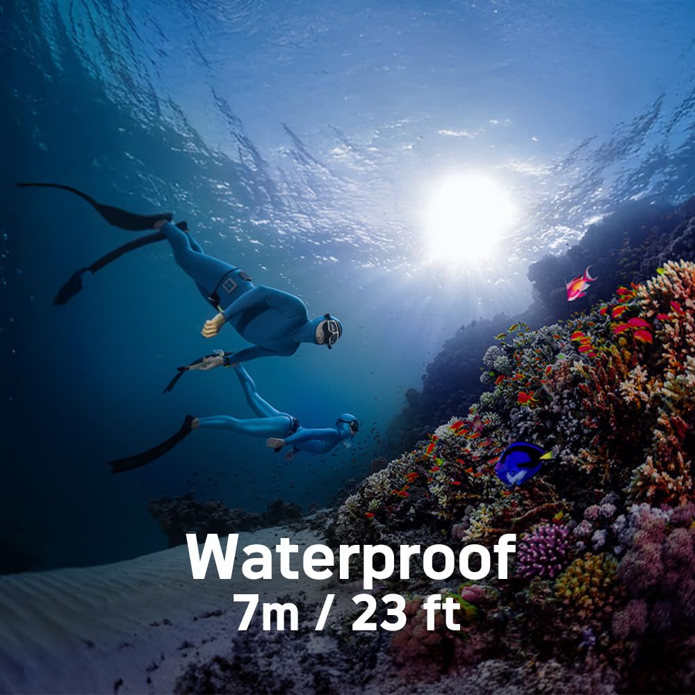 AgfaPhoto Realishot WP9500 - Appareil Photo Numérique Waterproof, Étanche 7m, 24 MP, Zoom 18X, Vidéo 4K, Double Écran 2.9”/1.4” - Orange