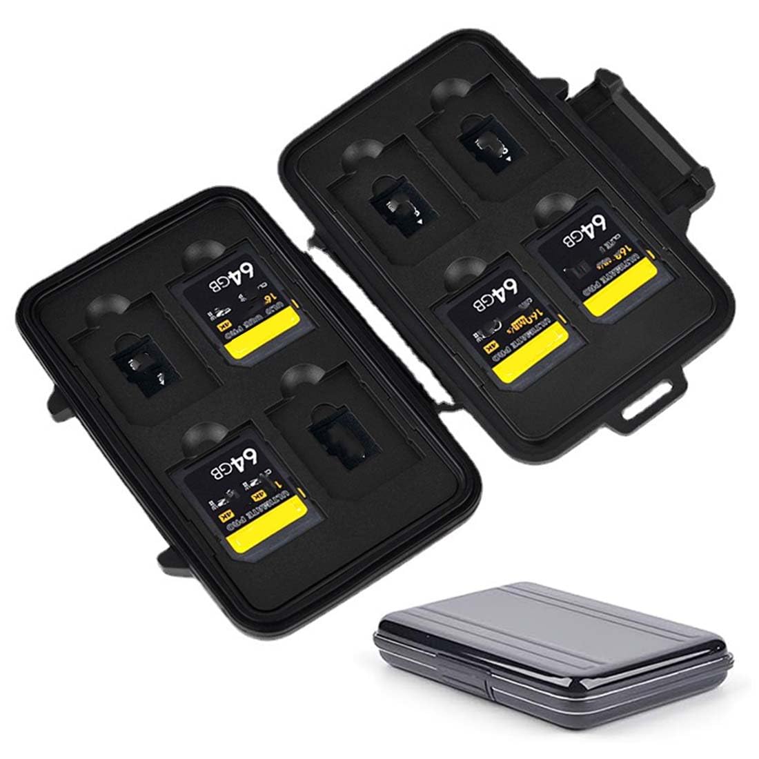 1 Pezzo Custodia per Schede SD Card, Portacarte Memoria, Scatola Organizzatore per TF MicroSD, Protezione Robusta, Custodia Portaschede Compatta