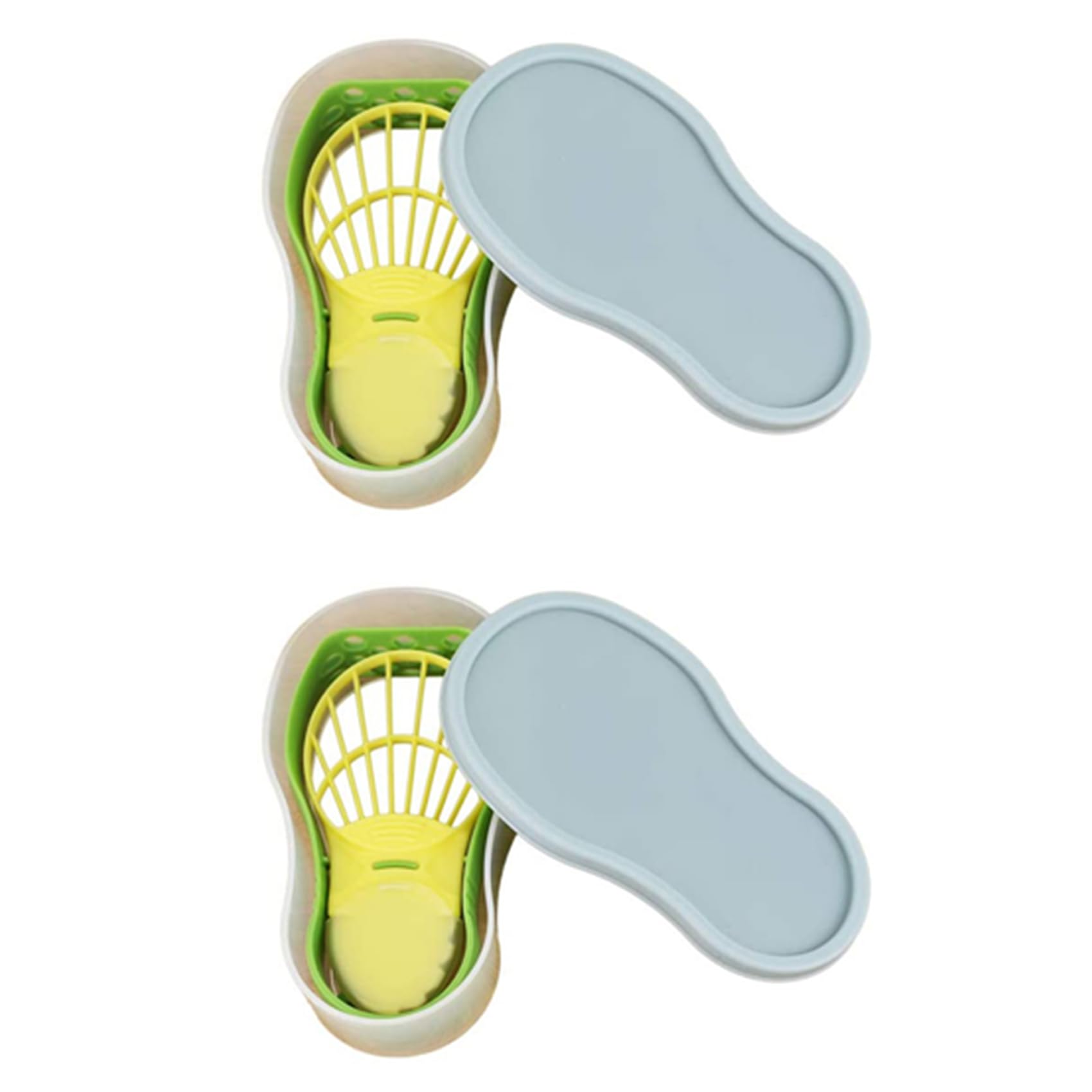 Hndhbfgrt 2X 5-in-1 Avocado Slicer Set Fruit Cutter Peeler Core Remover Multifunctional Tools Set for Home Kitchen Convenient Tool