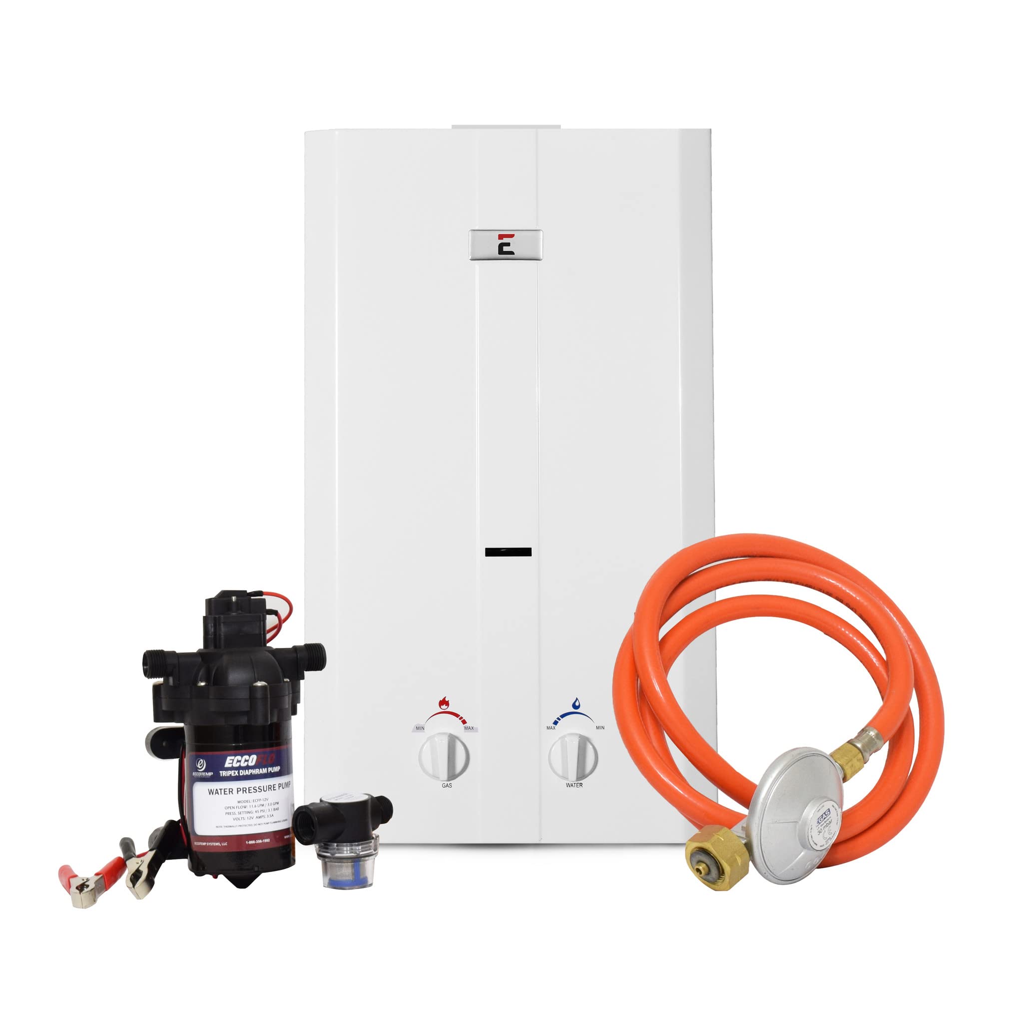 Eccotemp CEL10 Portable Tankless Water Heater with Eccoflo 12V Pump and  Strainer 30mbar : Amazon.de: Sports u0026 Outdoors