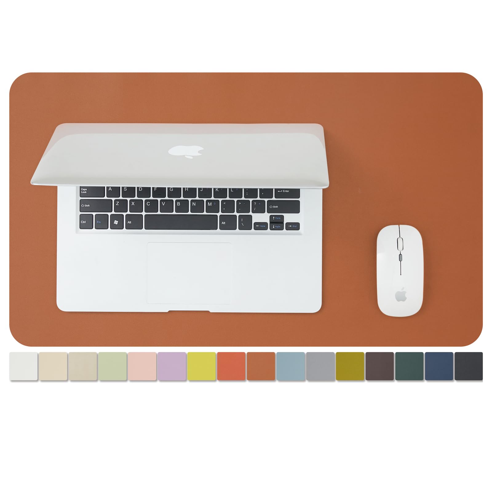 Leather Desk Mat - Small Non-Slip PU Desk Pad for Office and Home - Desk Organization and Accessories - Ideal for Large Mouse Pad and Small Desk Mats