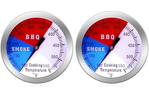 NEWSTART BBQ Thermometer Gauge - Charcoal Grill Pit Smoker Temp Gauge Grill...