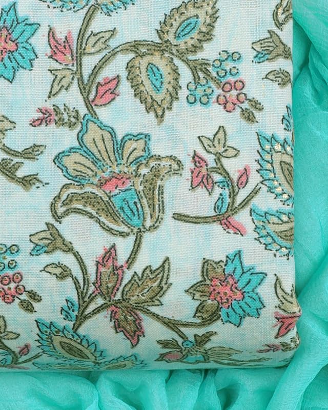 Image of Sun Fashion And Lifestyle Women's Cotton Unstitched Dress Material