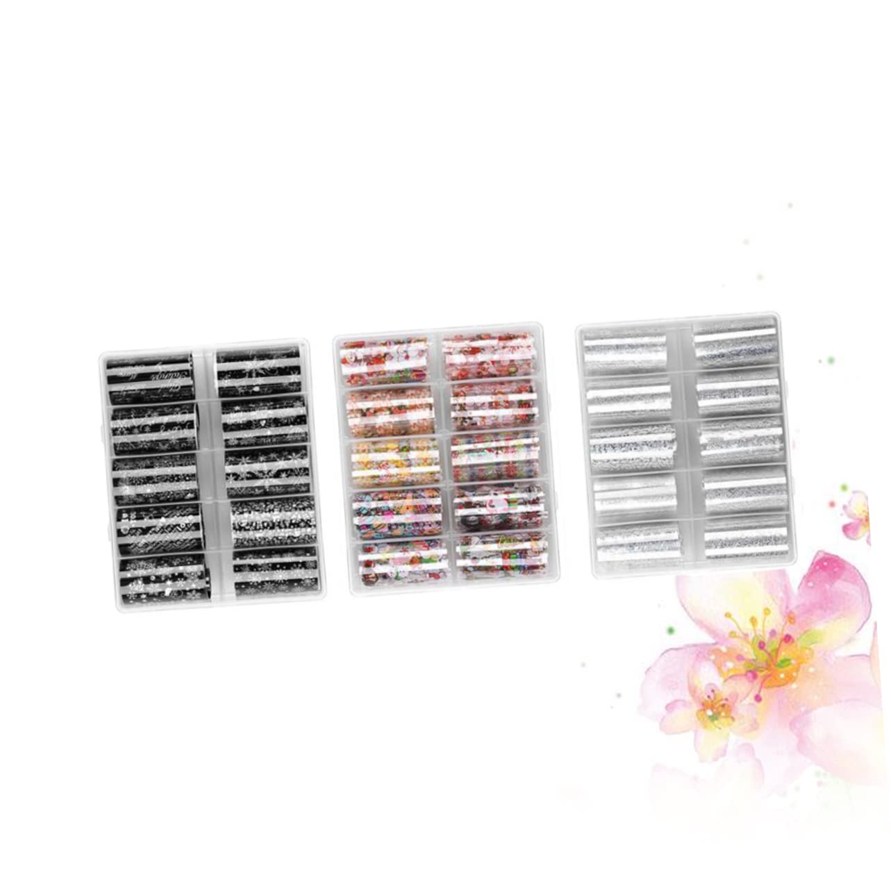 Beaupretty 9 Juegos Pegatinas De Uñas Diseños De Uñas Navideñas Etiqueta Engomada Del Arte Del Clavo Favores De Fiesta De Navidad Papel Adhesivo Mate Decoración De Uñas Navideñas