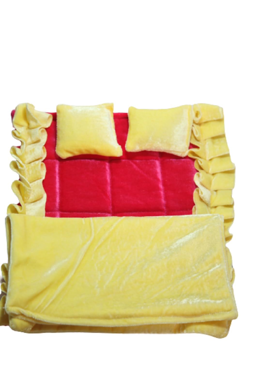 Shree Sai Laddu Gopal Ji Woollen Winter Set Blanket/Kambal/Rajai & Mattress/Gadda with 2 Pillow for Krishna Idol (Size=0-3(8x10)) (B0CLHKR7YM) Amazon Price History, Amazon Price Tracker