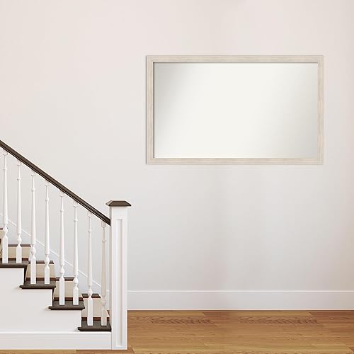 Miniatura 4 de Amanti Art Espejo personalizado, espejo de baño estrecho de madera dura, espejo de pared o espejo de tocador de baño sobre el fregadero (30 x 49