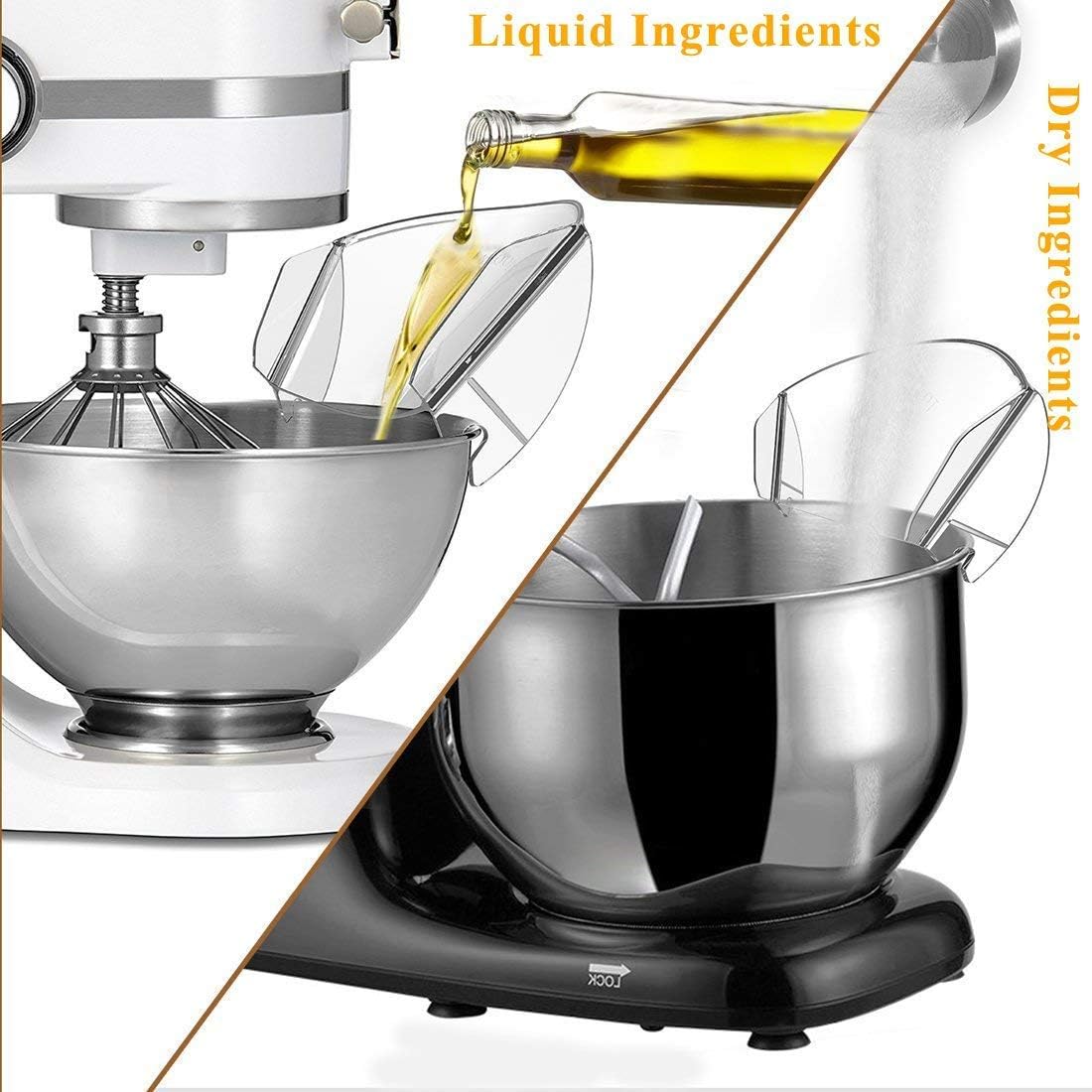 Pouring Shield, GUCHO Universal Pouring Chute for KitchenAid Bowl-Lift Stand Mixer Attachment/Accessories (pouringA): Home & Kitchen
