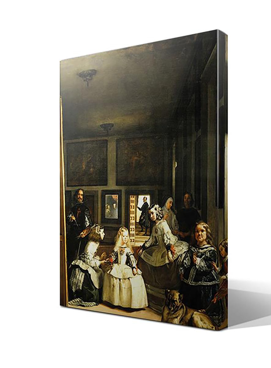 Las Meninas | Diego Velázquez | Barroco | Cuadro Canvas Wall Art | Impresión Giclée lienzo algodón puro | Bastidor 3cm | 55x75cm
