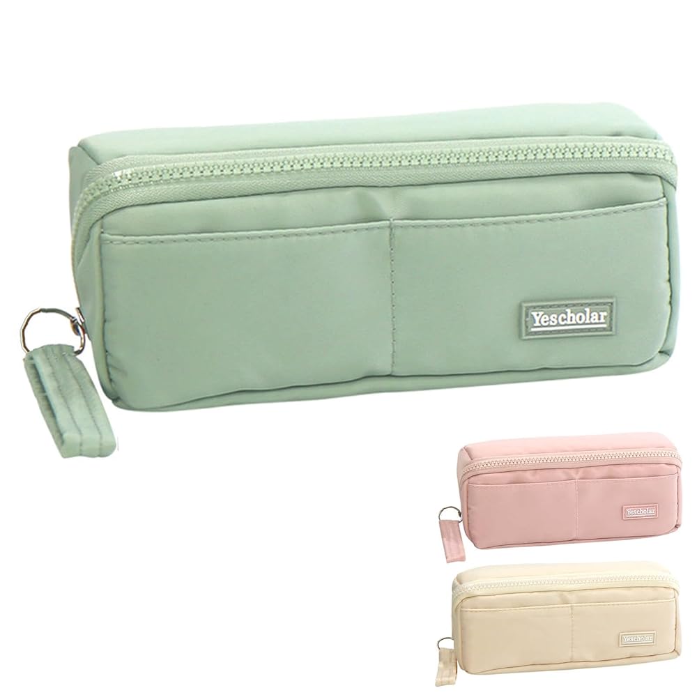 Amazon.co.jp: ペンケース 筆箱 ポーチ 大容量 大きく開く