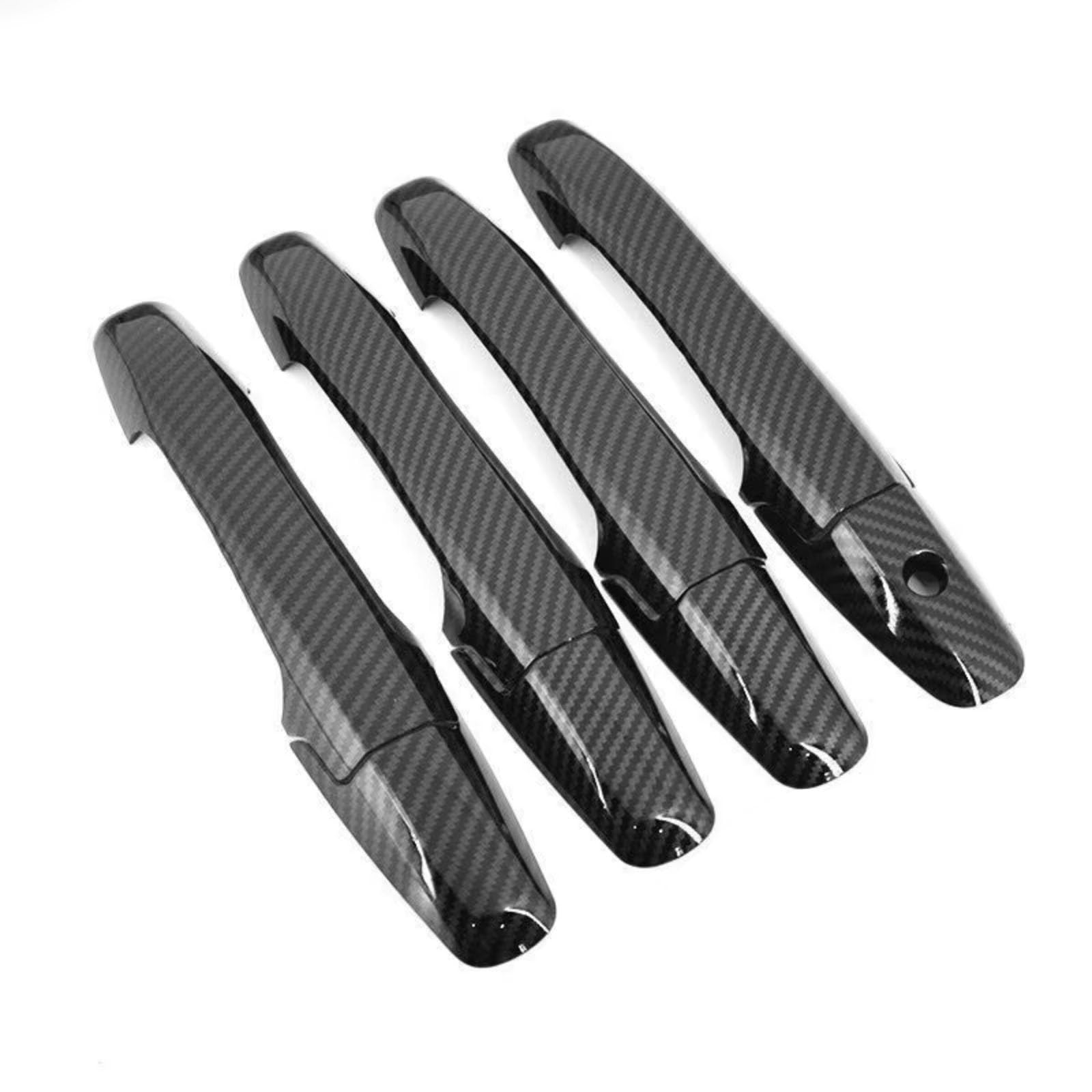 FVOIRSS Outer Door Handle Compatible with Civic 8th 2006 2007 2008 2009 2010 2011 for Pilot 2009-2015 Style Exterior Door Handle Moulding Cover Trim Decor Auto