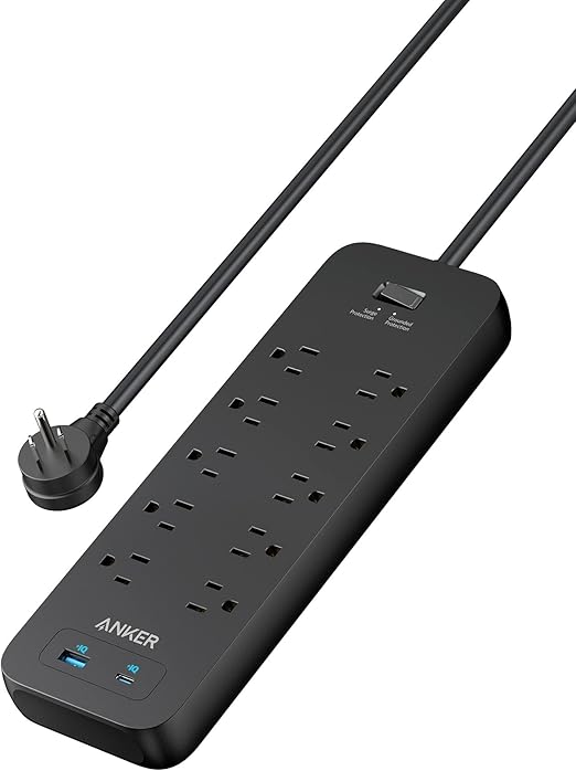 Power Strip,Anker Surge Protector,2100J, 6Ft/1.8m Extension