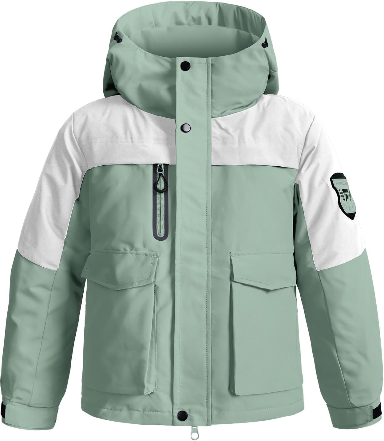 Boy's Ski Winter Coat - Lightweight Insulated Waterproof Snow Jacket Hooded Windproof Warm Outerwear for Kids