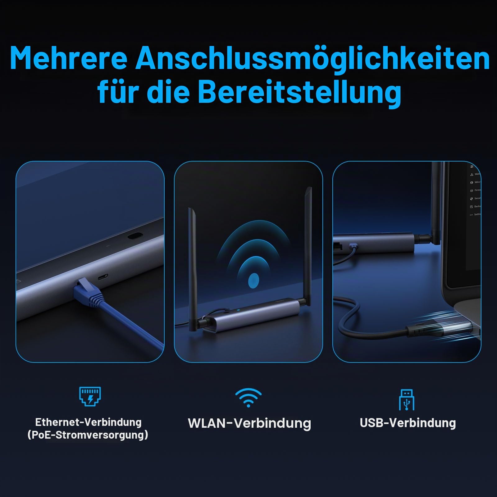 SONOFF Zigbee/Thread PoE Dongle Max, Zigbee-Gateway mit EFR32MG24&ESP32D0, Zigbee-Stick für Home Assistant oder Zigbee2MQTT