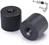 FOTYRIG Magic Arm Screw Tripod Nut Barrel Connection Nut with Standard 14-20 Thread, Aluminum Alloy, 2 Pack