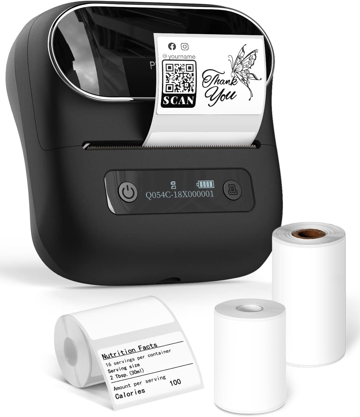 Phomemo M220 Label Maker - Versatile Label Printer for Home and DIY, Multi-Size Inkless Thermal Printer, Wireless Bluetooth, Compatible with Mobile Phone and PC