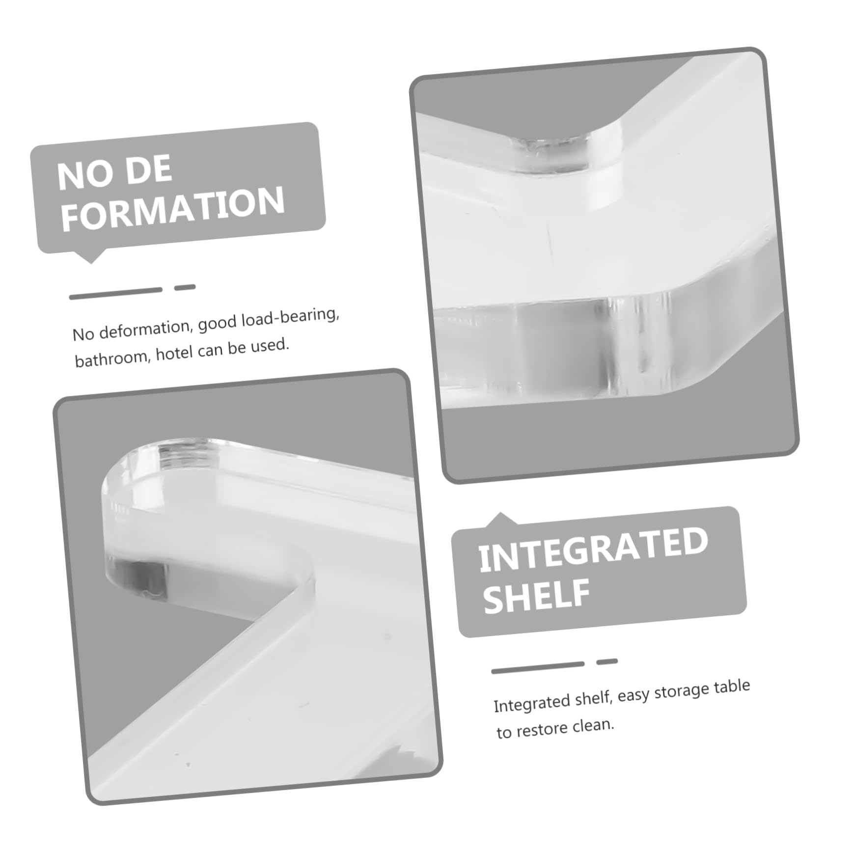 TOPBATHY 3pezzi Supporto Per Asciugacapelli Da Bagno Mensola Murale Per Asciugacapelli Design Moderno e Resistente Per Spazi Ridotti e Bagni Eleganti