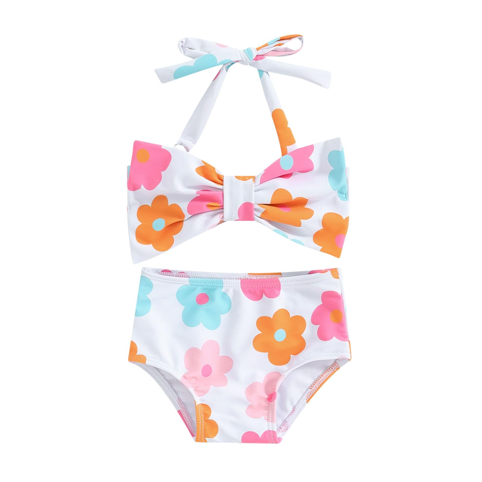 Bikini ajustable para niños que evita roces con nudo delantero comodo 4