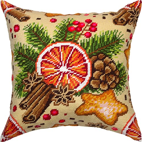 Brvsk Glühwein. Kreuzstich-Set, geprägt, 40,6 x 40,6 cm, bedruckte Leinwand, europäische Qualität Cover