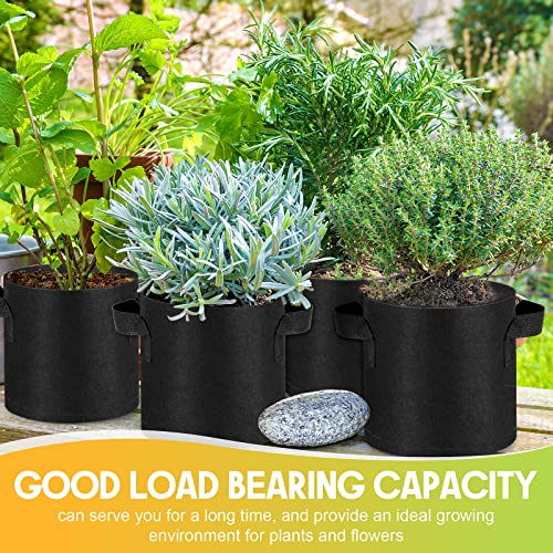 Image of Nuanchu 36 Packs 2 Gallon Grow Bags Bulk Aeration Fabric Pot with Handles