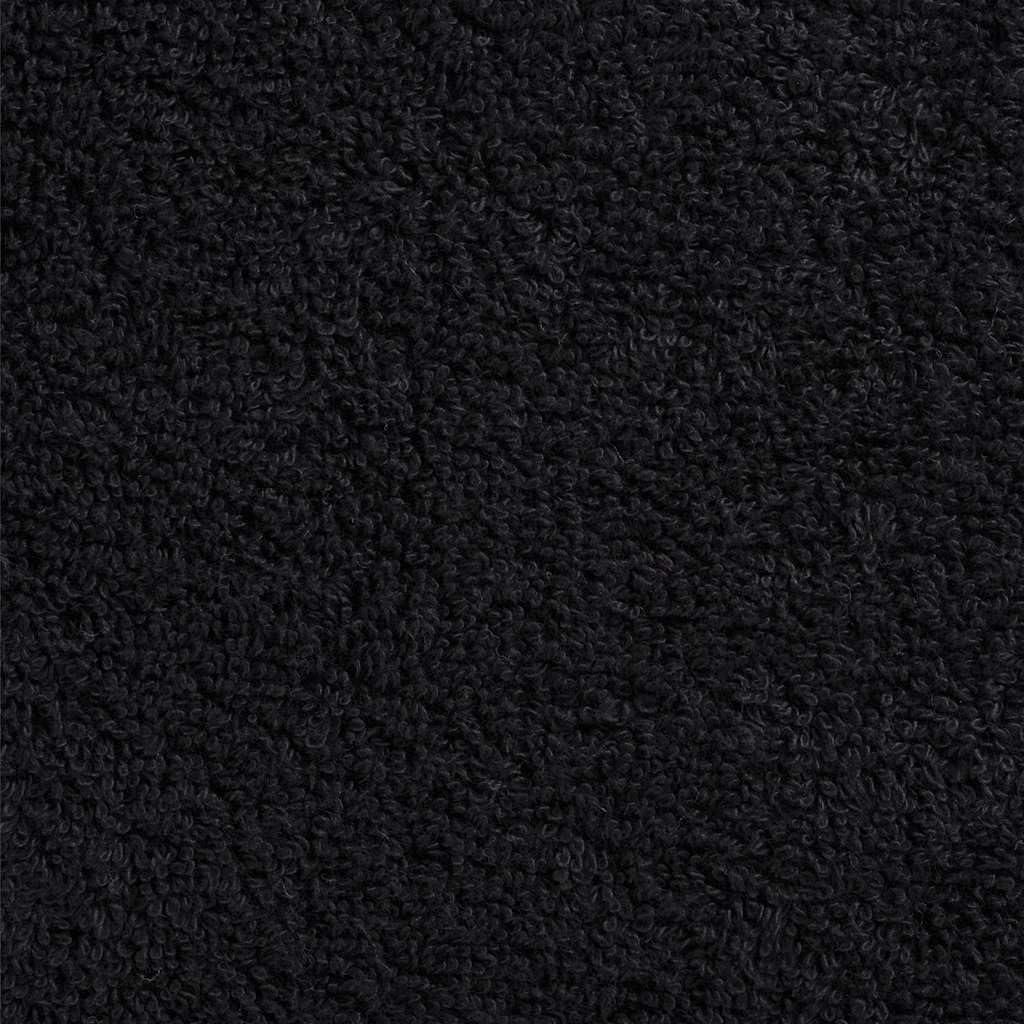 Juego de 8 toallas SOLUND de color negro, 600 g/m², 100% algodón hilado en anillo, toallas de rizo absorbentes con práctico sistema de fijación para colgar para hotel y hogar,